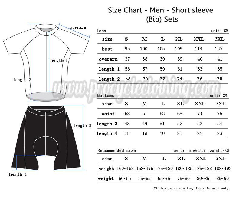 Size Guide | Procycleclothing
