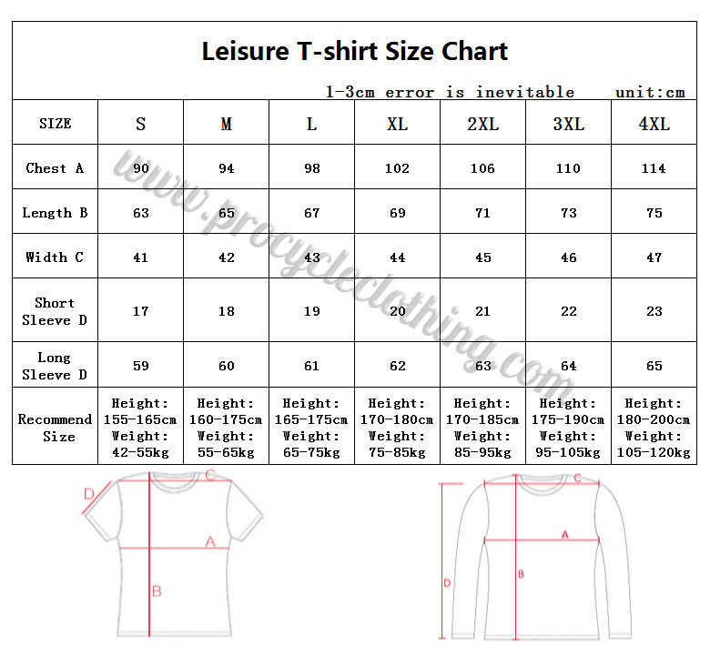 Size Guide | Procycleclothing