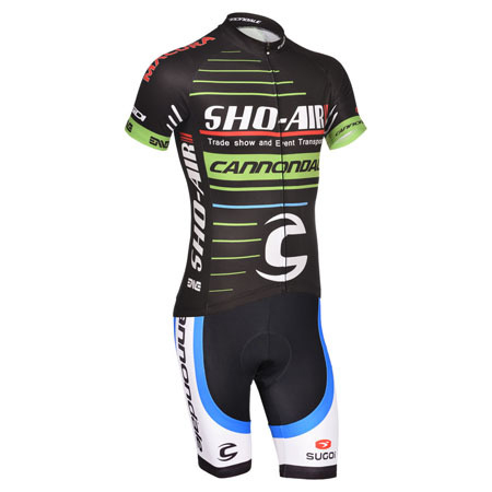 2014 Team Cannondale Bike Clothing Set Cycle Jersey and Shorts Black ...