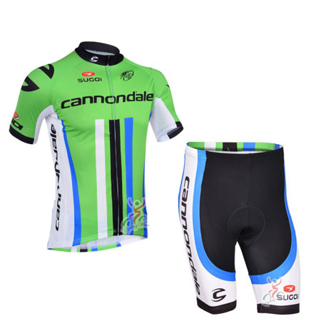 2013 Team Cannondale SUGOi Bike Apparel Cycle Jersey and Shorts Green ...