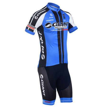 giant cycling jersey and shorts