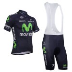 2013 Movistar Cycling Bib Kit Dark Blue