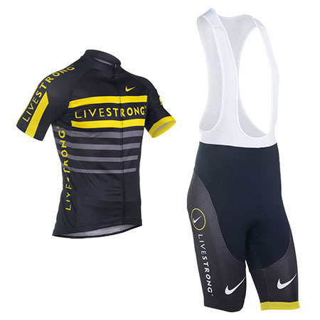 rival proteína Acostado 2013 Team LIVESTRONG Pro Cycle Apparel Biking Jersey and Bib Shorts Black |  Procycleclothing