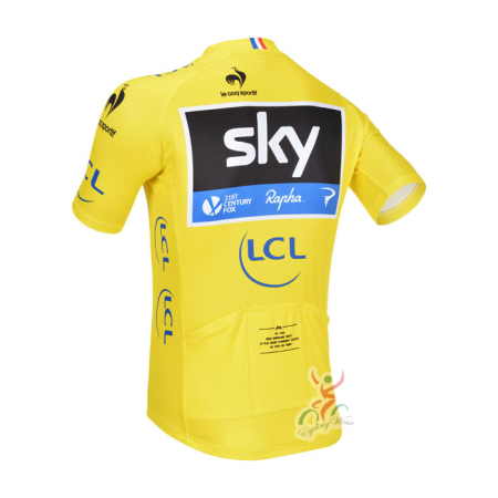 2013 Team SKY Tour de France Pro Bike Apparel Cycle Yellow Jersey