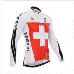 2014 Team ASSOS Cycling Long Jersey Red Whit
