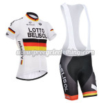 2014 Team LOTTO BELISOL Cycling Bib Kit White