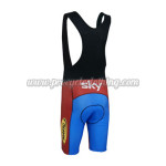 2013 Team SKY EURO SPORT Biking Bib Shorts Blue Red