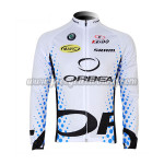 2012 Team ORBEA Cycling Long Jersey Maillot White Blue