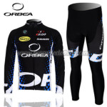 2012 Team ORBEA Cycling Long Kit Black Blue