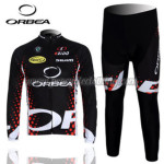 2012 Team ORBEA Riding Long Kit Black Red