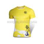 2015 Bruce Lee Jeet Kune Do Cycling T-shirt Yellow