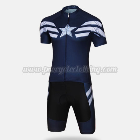 Wear Cycle Jersey and Shorts Dark Blue 