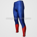 2015 Superman Cycling Long Pants Blue Red