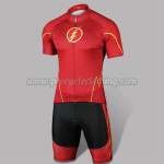 2015 The Flash Man Cycling Kit Red Black