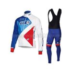 2016 Team FDJ Cycling Long Bib Suit White Blue