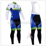 2016 Team ORICA GreenEDGE Cycling Long Bib Suit White Blue