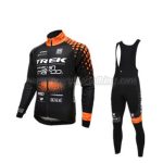 2016 Team TREK San Marco Cycling Bib Suit Black Orange