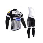 2016 Team etixxl QUICK STEP Cycling Long Bib Suit White Black