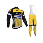 2016 Team etixxl QUICK STEP Cycling Long Bib Suit Yellow Black
