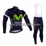 2016 Team Movistar Cycling Long Bib Suit Blue