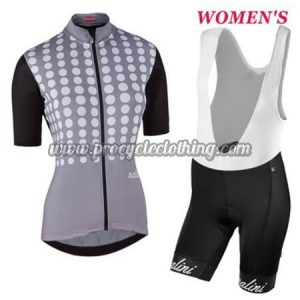 2017 Team Nalini Women's Cycling Bib Kit Grey