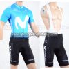 2018 Team Movistar Cycling Bib Kit Blue Black