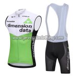 2018 Team Dimension data Cycling Sleeveless Bib Kit White Green