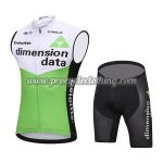 2018 Team Dimension data Cycling Sleeveless Kit White Green