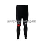 2017 Team BMC Cycling Long Pants Tights Black Red