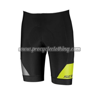 2018 Team SCOTT Cycle Shorts Bottoms Black Yellow