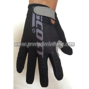 2018 Team SCOTT Riding Gloves Full Finger Black Grey